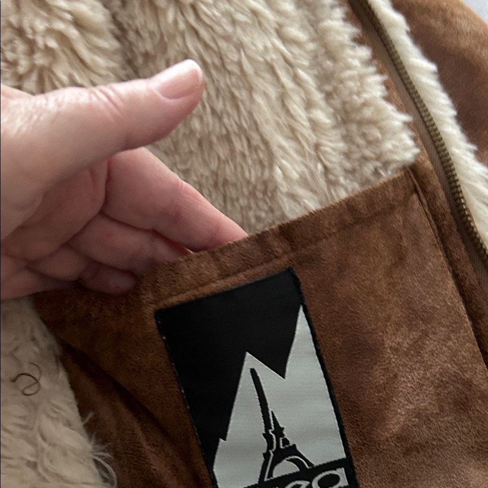 Women's Brown Shearling Ski Jacket - image 14